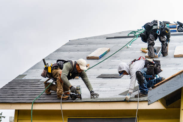Professional Roofing technician working in Montgomery, IN